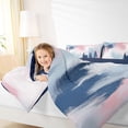 thumbnail image 3 of Homewish Aesthetic Patchwork Twin Comforter Sets,Vintage Abstract Art Bedding Set,Pink Blue,Navy Blue Reversible,2-Piece,1 Comforter and 1 Pillowcase, 3 of 7