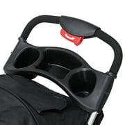ZENY Three Wheels Pet Stroller, 360 Rotation, Folding Convertible Design, Black