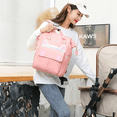 thumbnail image 5 of Mochila De Pañales Moderna Madre Bebé Impermeable Multiusos Rosa, 5 of 5