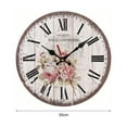 thumbnail image 3 of PENGXIANG Farm Wall Clock Mute Retro Style Wall Decor Thick Rustic Wooden Wall Clock for Kitchen, 3 of 12