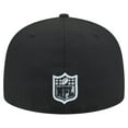 thumbnail image 4 of Men's New Era Black Las Vegas Raiders  Oversized 59FIFTY Fitted Hat, 4 of 5