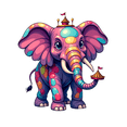 thumbnail image 5 of cartoon Elephant theme Stickers, Waterproof Elephant theme Sticker for Water Bottle Laptop Phone Cases Planner Skateboard Luggage Helmet Party Favor Decor, Ideal for Adults Teens Teacher Rewards, 5 of 9