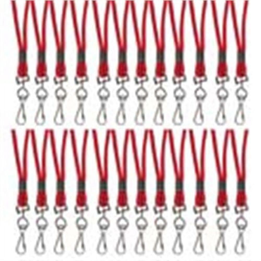 C-Line Products CLI89314-24 Red Standard Lanyard with Swivel Hook - 24 Each