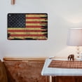 thumbnail image 5 of American Flag Decor Metal Tin Sign 12x16 Inch - Rustic Patriotic Wall Art for Home, Office, Bar & Garden - Memorial Day & Independence Day Decoration by NOETE, 5 of 8