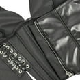 thumbnail image 4 of Byworldtasic Women's Y2K Leather Halter Corset Tops Backless Shapewear Top Slit Grommet Eyelet Lace Up Party Tank Club Outfits, 4 of 8