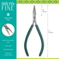 thumbnail image 3 of beadsmith micro fine chain nose pliers - 5" length - pl5810, 3 of 7