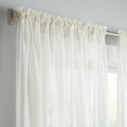 thumbnail image 3 of Eclipse Livia Sheer Rod Pocket 59 x 84 Curtain Panel in Ivory, 3 of 7
