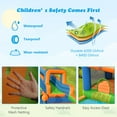 thumbnail image 6 of Costway Inflatable Water Slide Giant Splash Pool with Dual Climbing Walls & 680W Blower, 6 of 10