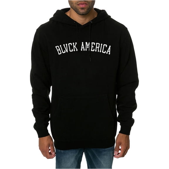 Black Scale Mens The Blvck America Hoodie Sweatshirt, Black, XX-Large