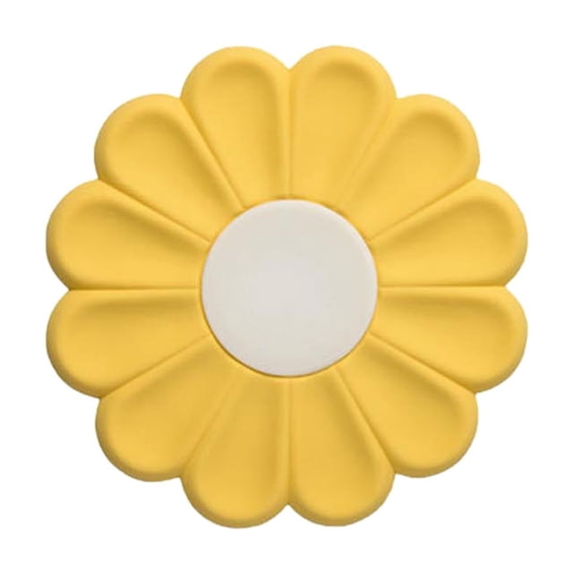 Flexible Silicone Kitchen Trivet and Hot Pot Holder Round Heat Mat for Dining Table Countertop