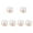 Gold, variant on 6 Pieces Cufflinks Shirt Button Clips Embellishments Elegant Shirt Jewelry Accessories for Business Anniversary Wedding Party Gold