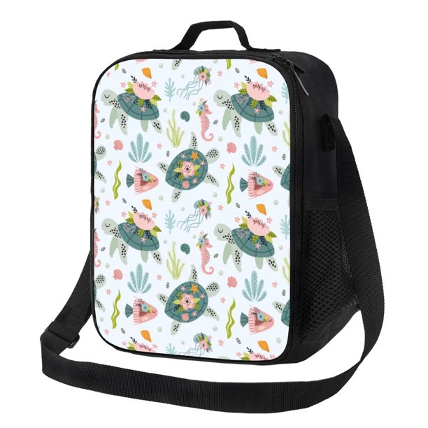 Fotbe Sea Animal Lonchera Bolsa de Almuerzo para Hombres y Mujeres, Lonchera de Gran Capacidad, Bolsa de Almuerzo Reutilizable, Bolsa Térmica Aislante