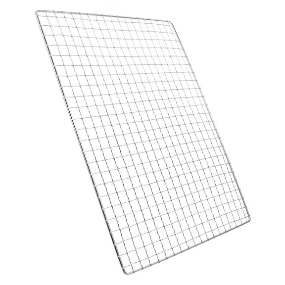 LEORX BBQ Mesh Grill Grate Silver Iron Wire Maintain Food Moisture 1Pcs
