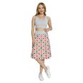 thumbnail image 2 of Women's Skull Playing Card Ace of Spades A-line Printed Skirt Casual Wear, S, Vermilion Black Cream, by Ambesonne, 2 of 6