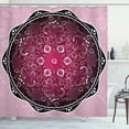 thumbnail image 1 of Ambesonne Purple Mandala Shower Curtain, Classic Baroque, 69"Wx75"L, Pale Pink Maroon Black, 1 of 3
