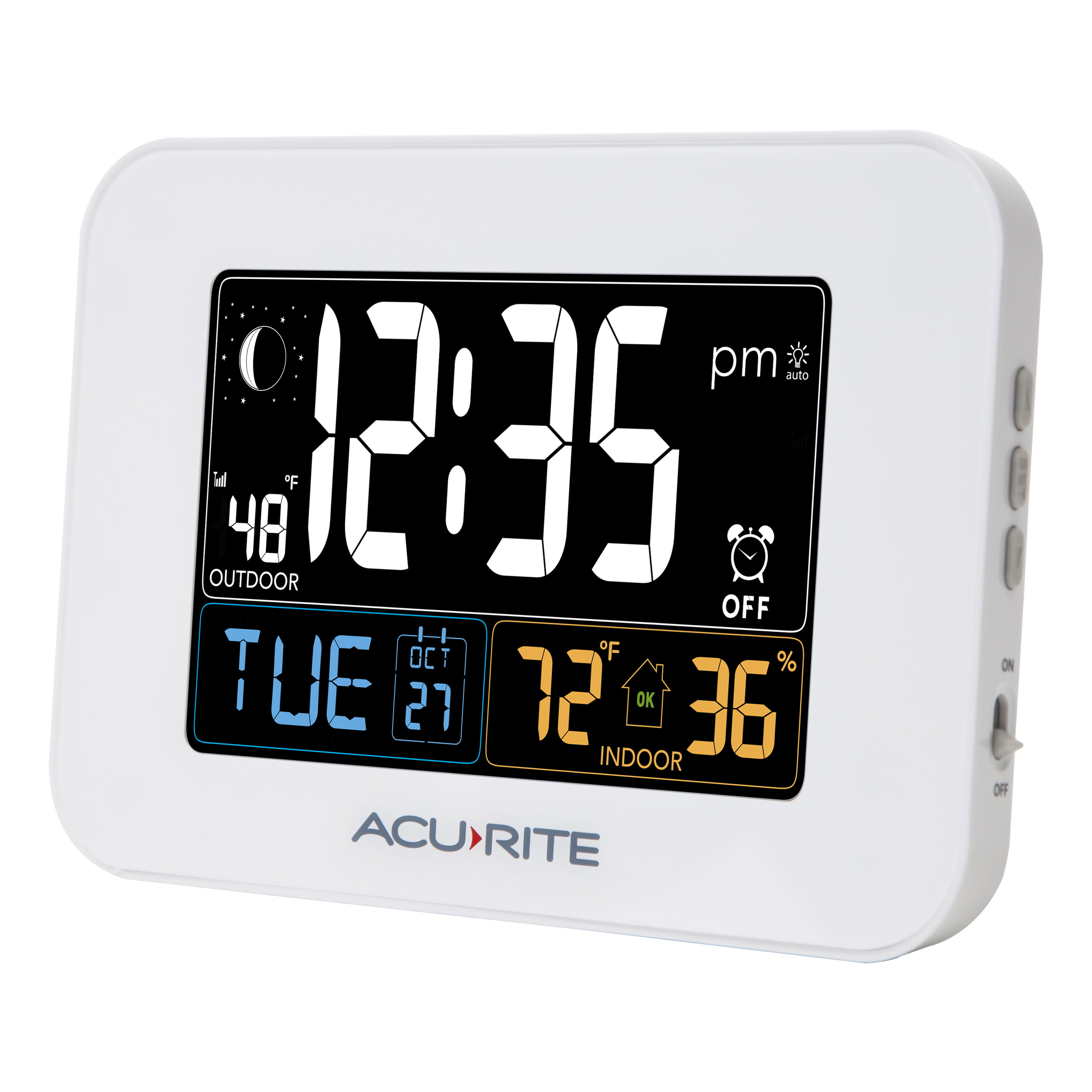 Acurite Alarm Clock With Outdoor Temperature And Usb Charger Walmart Com Walmart Com