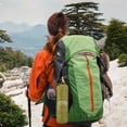 thumbnail image 3 of Tignapoo Compact Heat-Reflective Emergency Sleeping Bag for Outdoor Adventures, Lightweight & Water-Resistant, Green/Orange, 210x83cm, 3 of 6