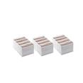 thumbnail image 1 of Pack of 3 Wardrobe Clothes Organiser,Clothes Storage Organiser Box for T-Shirt, Underwear, underpants,Shirts,Socks,Jeans, Trousers,Storage Boxes, Drawer Box in Wardrobe（White,M), 1 of 7