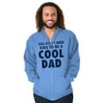 thumbnail image 4 of Cat Dog Dad Dont Need Kids to be Cool Zip Hoodie Sweatshirt Men Brisco Brands 4X, 4 of 6