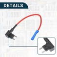 thumbnail image 5 of Unique Bargains Auto Truck Car Mini 2 Blade Style Fuse Holder Tap Adapter Connector 12/32V 50A Fuse Tap Adapter 3 Pcs, 5 of 6