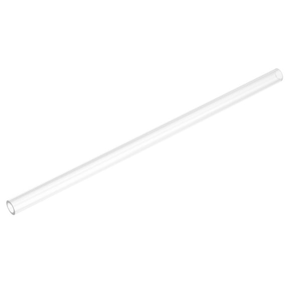Uxcell Rigid Round Clear Tubing 7mm(1/4") ID x 11mm(7/16") OD x 0.8Ft(250mm) Length Plastic Tube