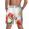 thumbnail image 4 of Uemuo Summer Gnome Pattern Mens Swim Trunks Quick Dry Board Shorts with Mesh Lining, Stretch Beach Shorts Quick Dry No-Chafing Board Shorts-XX-Large, 4 of 9