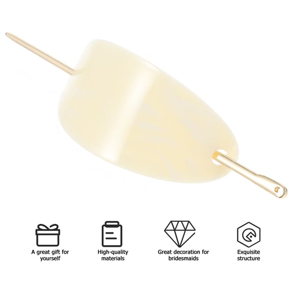 STRANDCHIC 1Pc French Alloy Hair Clip Simple Elegant Hair Ornament for Decor