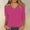 Hot Pink, variant on Women's V Neck T-Shirt Soft Breathable Summer Casual Basic Tee Comfortable Stretch Fit Lightweight Top