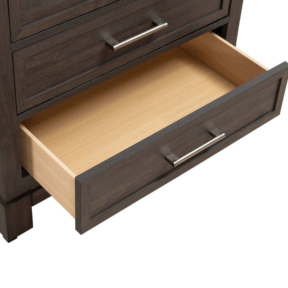 Liberty Furniture Modern Edge Nightstand w/ Charging Station - Brown