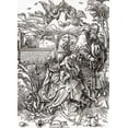 thumbnail image 2 of Durer, Albrecht 11x14 White Modern Wood Framed Museum Art Print Titled - Holy Family With Three Hares, 2 of 4