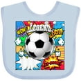 thumbnail image 3 of Inktastic Soccer Superhero Boys or Girls Baby Bib, 3 of 4