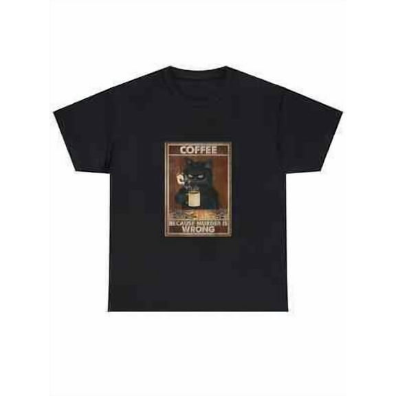 Velto Men'S Casual Cotton T-Shirt with Unique Cat Print - Short Sleeve, Round Neck | P All Size S-5XL