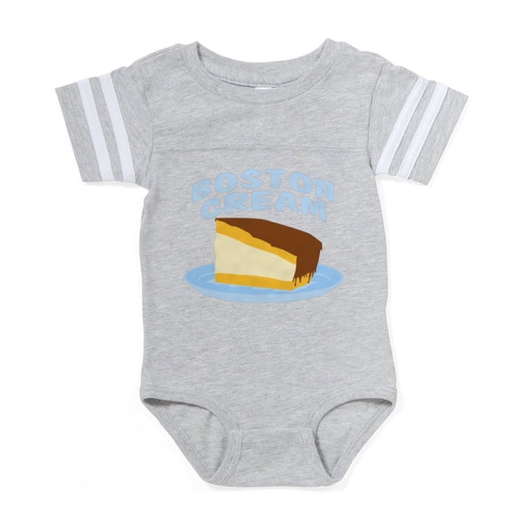 CafePress - BOSTON CREAM - Cute Infant Baby Football Bodysuit