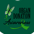 thumbnail image 4 of Inktastic Organ Donation Awareness- Butterfly Green Ribbon Boys or Girls Baby Bib, 4 of 4