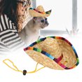 thumbnail image 3 of Mini sombrero de paja para perros para mascotas Sombrero para gatos para perros para gatos para el sol en la playa para fiestas sombreros de paja mini sombrero para gatos ANGGREK Otros, 3 of 8