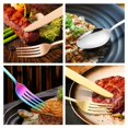 thumbnail image 3 of Golden knife, fork and spoon color box stainless steel tableware, 3 of 10