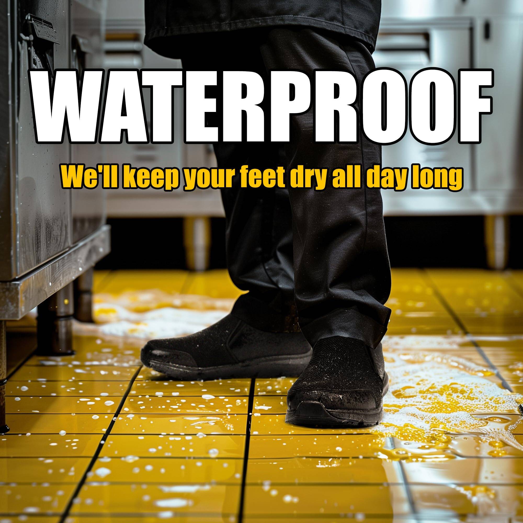 Furuian Non-Slip Waterproof Chef Work Shoes photo 4