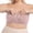 Pink, variant on Vrotazzy Plus Size Front Closure Push Up Wireless Bra Racerback Bandeau Shirt Bust Seamless Daily Comfort