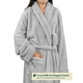 PAVILIA Premium Womens Plush Soft Robe Fluffy, Warm, Fleece Sherpa
