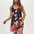 thumbnail image 6 of Sakmal Sleeveless Mumu Nightgownss for Women Lightweight Sleep Dress Floral Knee Length Womens Nightgown L, 6 of 9