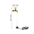 thumbnail image 2 of OULII 1Set Artistic Golden Flowing Water Spout Fountain for Outdoor Tabletop Garden Decor, 2 of 6
