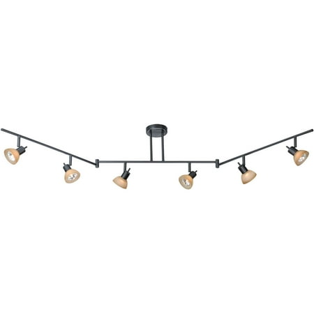 Track Lighting 6 Light Fixtures With Dark Bronze Finish Aluminum Steel Material Gu10 300 Watts Track Lighting 6 Light Fixtures With Dark Bronze Finish Aluminum Steel Material Gu10 300 Watts