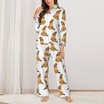 thumbnail image 2 of Fotbe German Shepherd Dog Conjunto de Pijama de Manga Larga para Mujer con Estampado, Ropa de Dormir de 2 Piezas, Conjunto de Casa Suave y Cómodo con Bolsillos-X-Large, 2 of 7