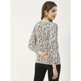 thumbnail image 4 of Moomaya Printed Balloon Sleeves Womens Top, Tie-Up Casual Summer Tunic Top, 4 of 9