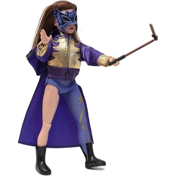 Boss Fight Studio Lady Maravilla, I Am Brilliance Doll, Lucha Libre Collectible Action Figure – Highly Articulated Soft Goods Figurine with Accessories Including Smartphone and Selfie Stick – 1:12