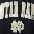 thumbnail image 4 of Men's Colosseum Navy Notre Dame Fighting Irish Arch & Logo Crew Neck Sweatshirt, 4 of 4