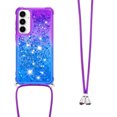 thumbnail image 3 of Funda para Samsung Galaxy A55 5G Brillantina Líquida Divertida Reluciente y con Cristales en Movimiento Cuerpo Cruzado con Cordón Ajustable, 3 of 5