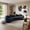 Dark Navy, variant on Curved Sectional Sofa with 4 Throw Pillows, Modern Luxury Chenille 4-Seater Cloud Couch with Deep Seat for Living Room, No Assembly Needed
