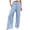 Sky Blue, variant on RotHome Plus Size Linen Pants for Women Summer Wide Leg High Waist Casual Flowy Palazzo Trousers Boho Beach Vacation Travel Outfits Spring Cruise Clothes 2026