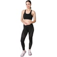 thumbnail image 1 of GS4LESS Women's Black Mesh Two Pattern Leggings, X-Large, 1 of 6